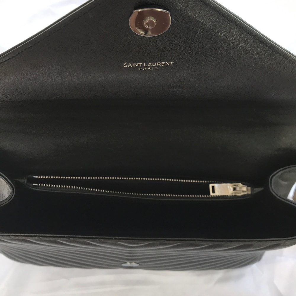 YSL HANDBAG MANG COLLEGE L W/ PONCHO NERO - Picture 3 of 8